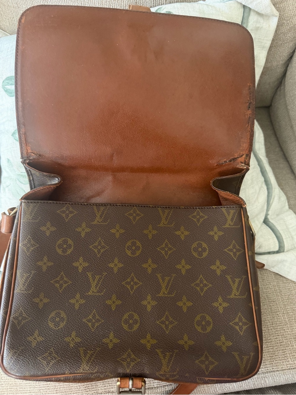 Louis Vuitton Monogram vintage Cartouchiere GM shoulder Crossbody - Picture 6 of 10
